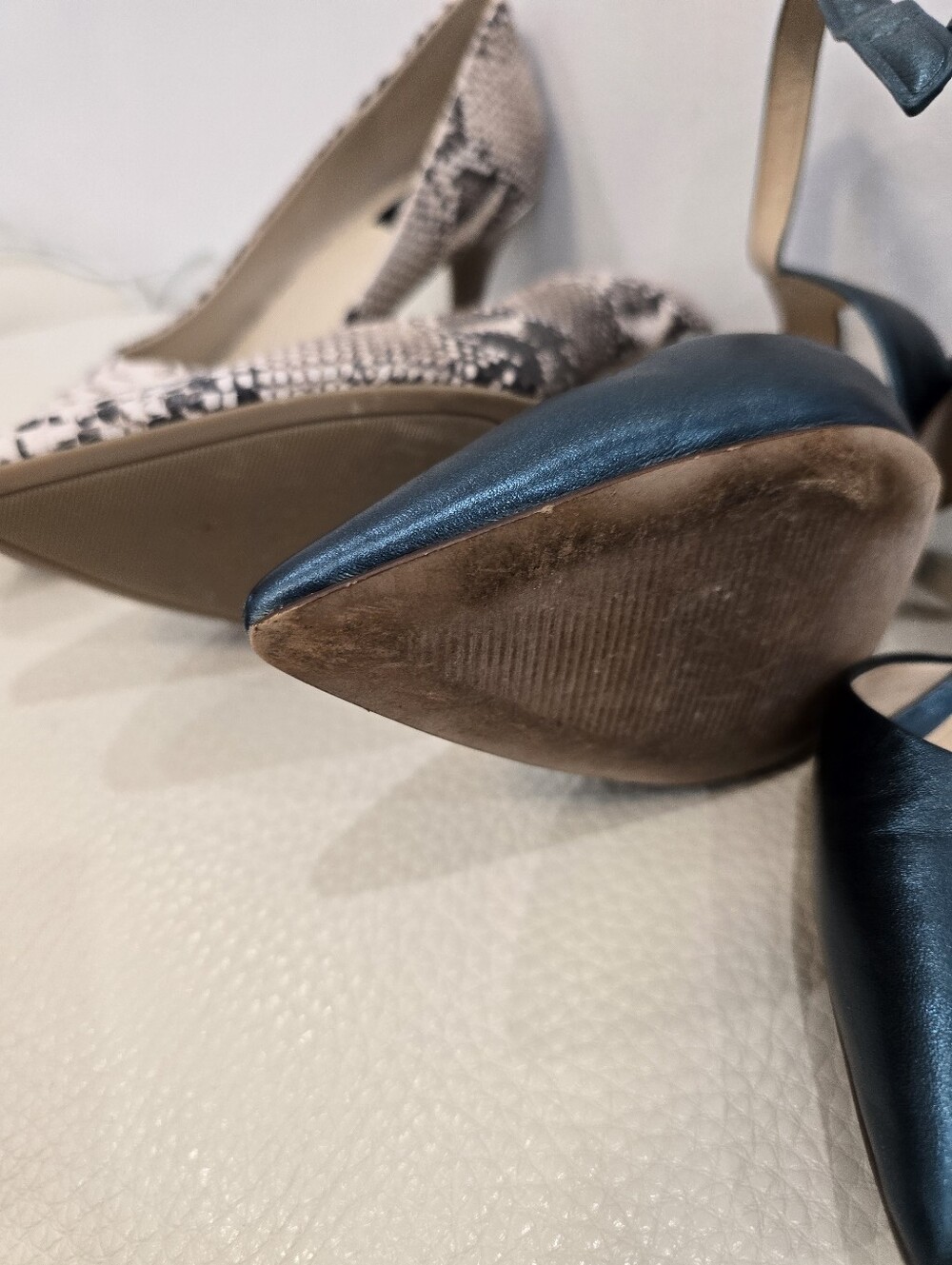 LOT 7 SHOES Pumps Heels Pointed-Toe Slingback Size 8.5 - Picture 9 of 14